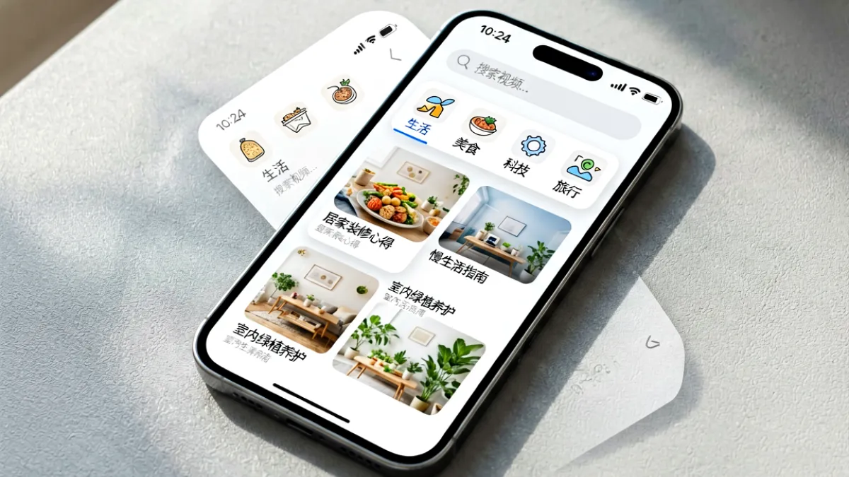菠萝蜜视频内容分类页面展示多种类型视频供用户选择的界面示意